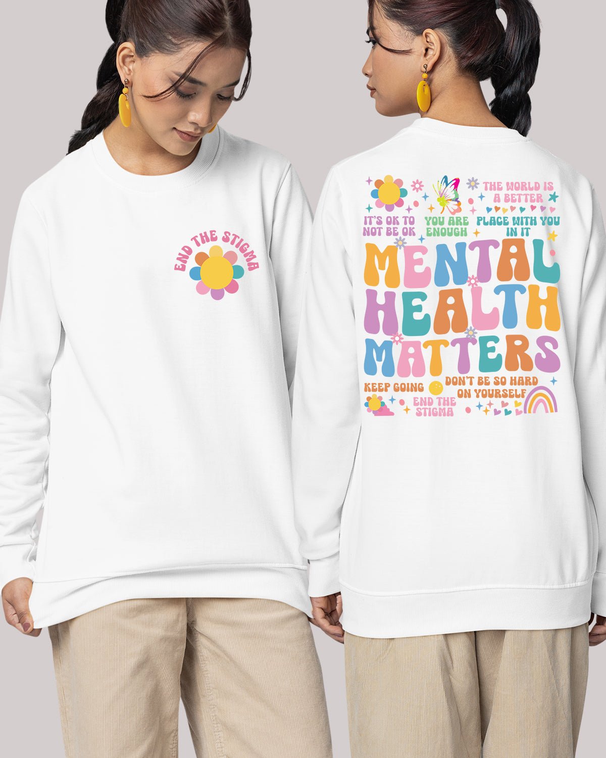 Mental Health Matter Trendy Sweatshirts