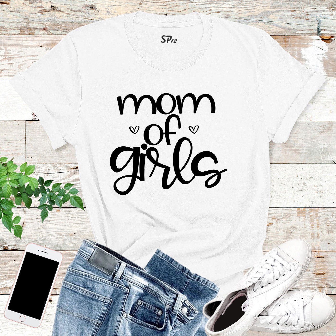 Mom of Girls T Shirt Mom and Girl Dress Shirt Mothers day Shirt