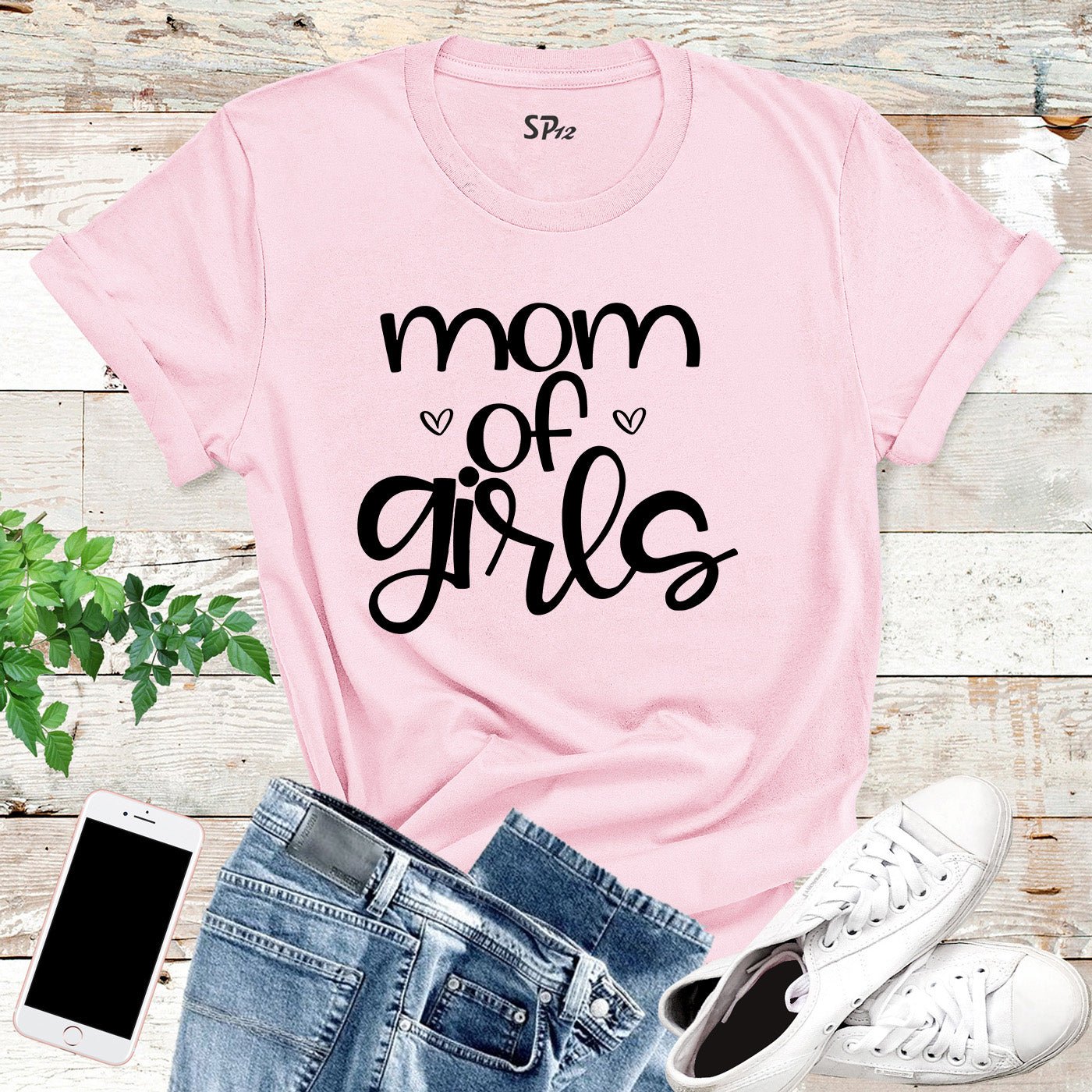Mom of Girls T Shirt Mom and Girl Dress Shirt Mothers day Shirt