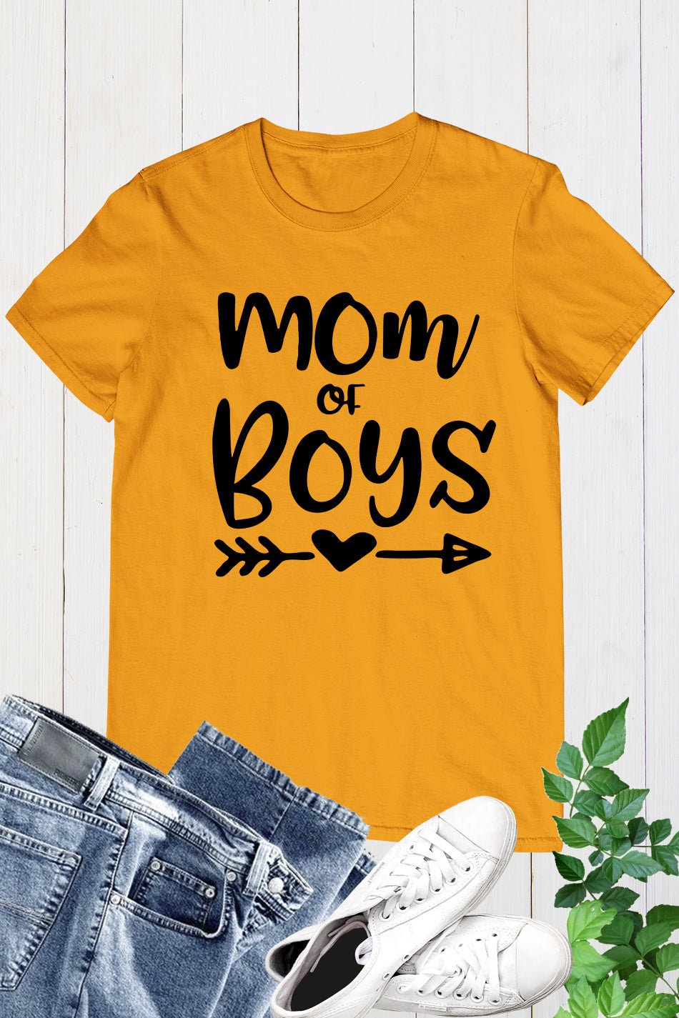 Mom Of Boys Ladies T Shirt