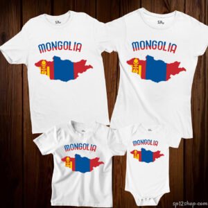 Mongolia Flag T Shirt Olympics FIFA World Cup Country Flag Tee Shirt