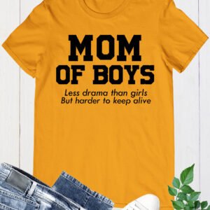 Mom of Boys T Shirt Gift