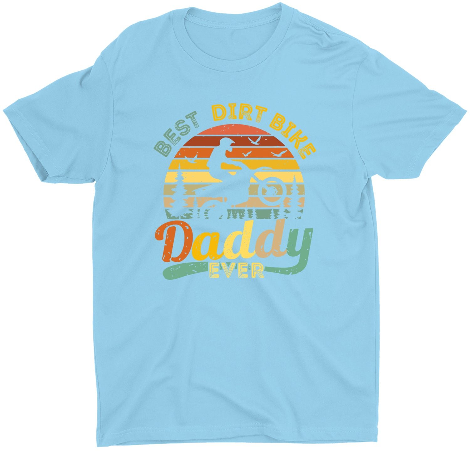Cool Motocross Dirt Bike Daddy Ever Custom Fathers Day T-Shirt - Image 2