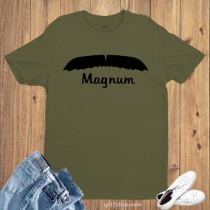 Moustache Magnum Dad T-Shirt