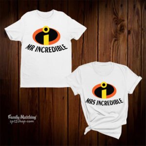 Mr And Mrs Incredible Couple Matching T Shirt