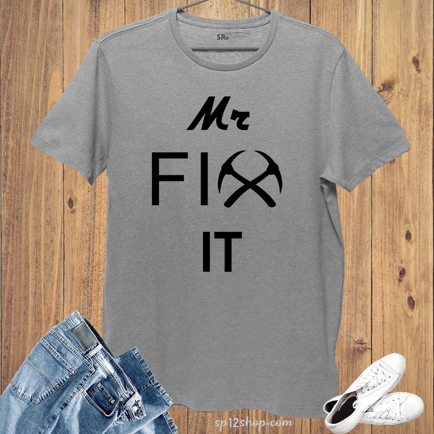 Mr Fix IT Handy Man DIY Tools T shirt