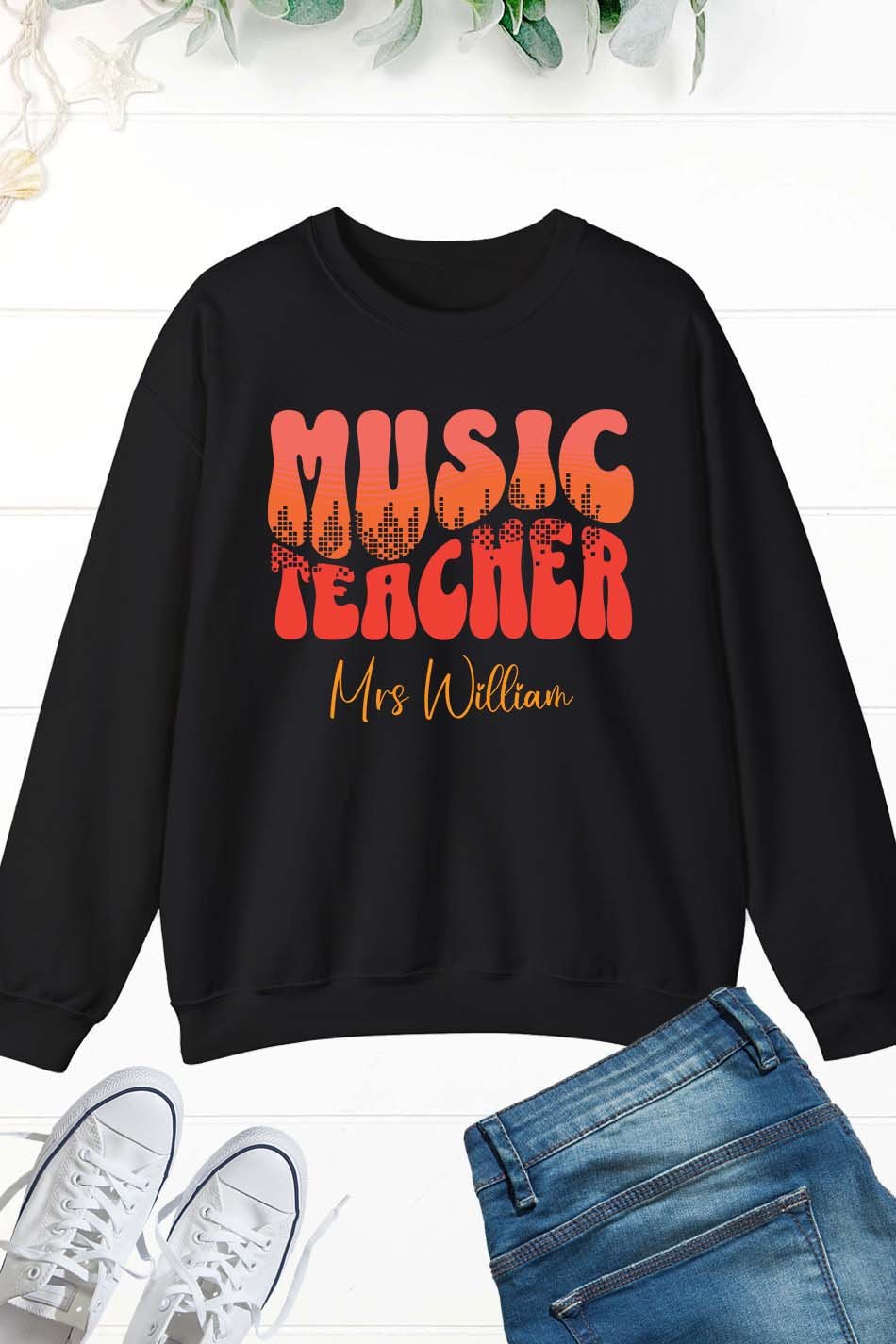 Custom Music Teacher Sweatshirt