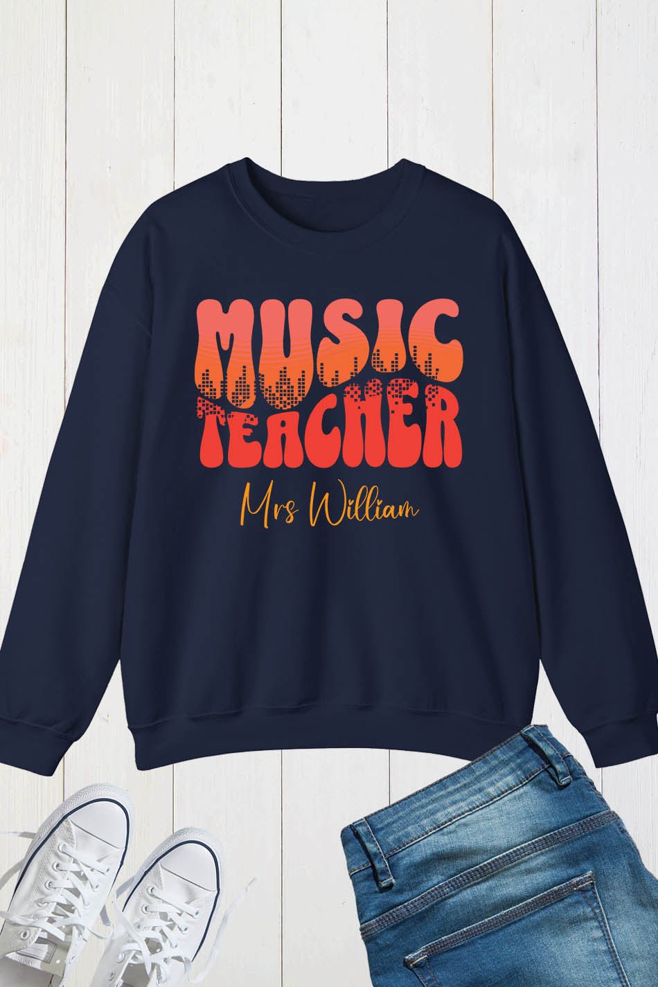 Custom Music Teacher Sweatshirt - Image 3