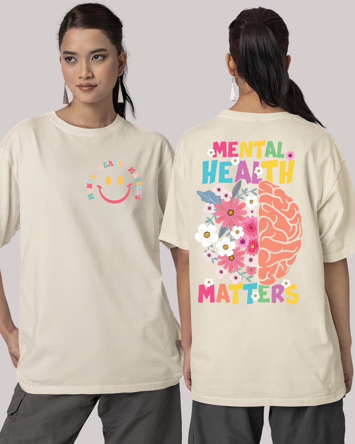 Mental Health Matters Shirt Front Pocket and Back