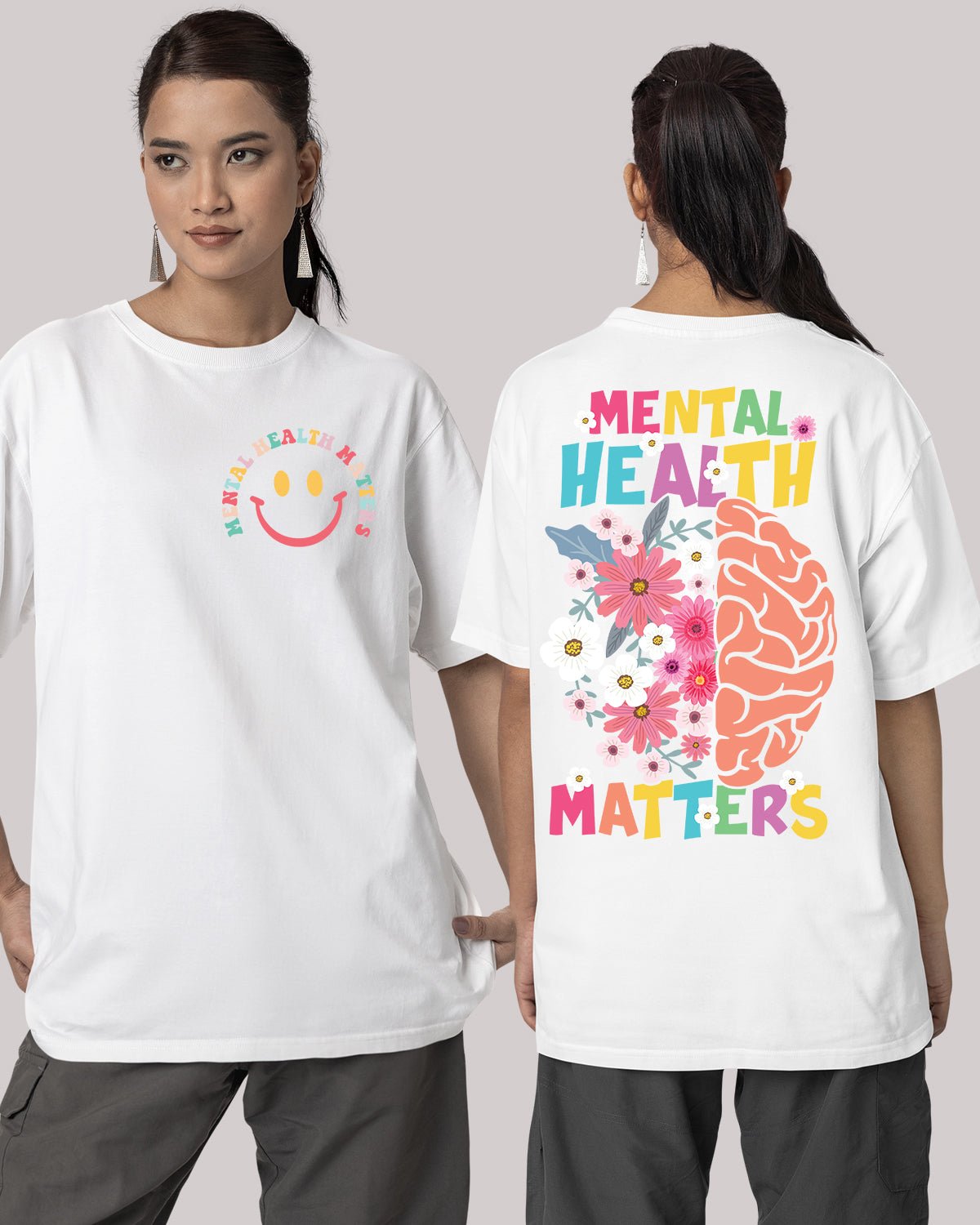 Mental Health Matters Shirt Front Pocket and Back