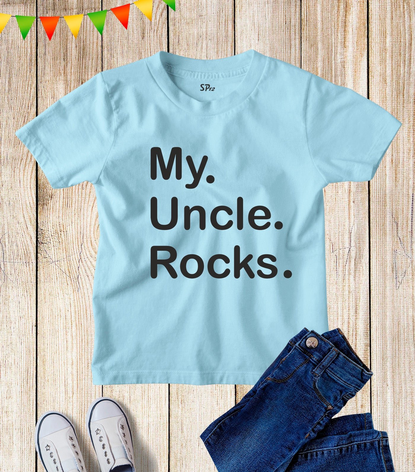 My Uncle Rocks Kids T Shirt
