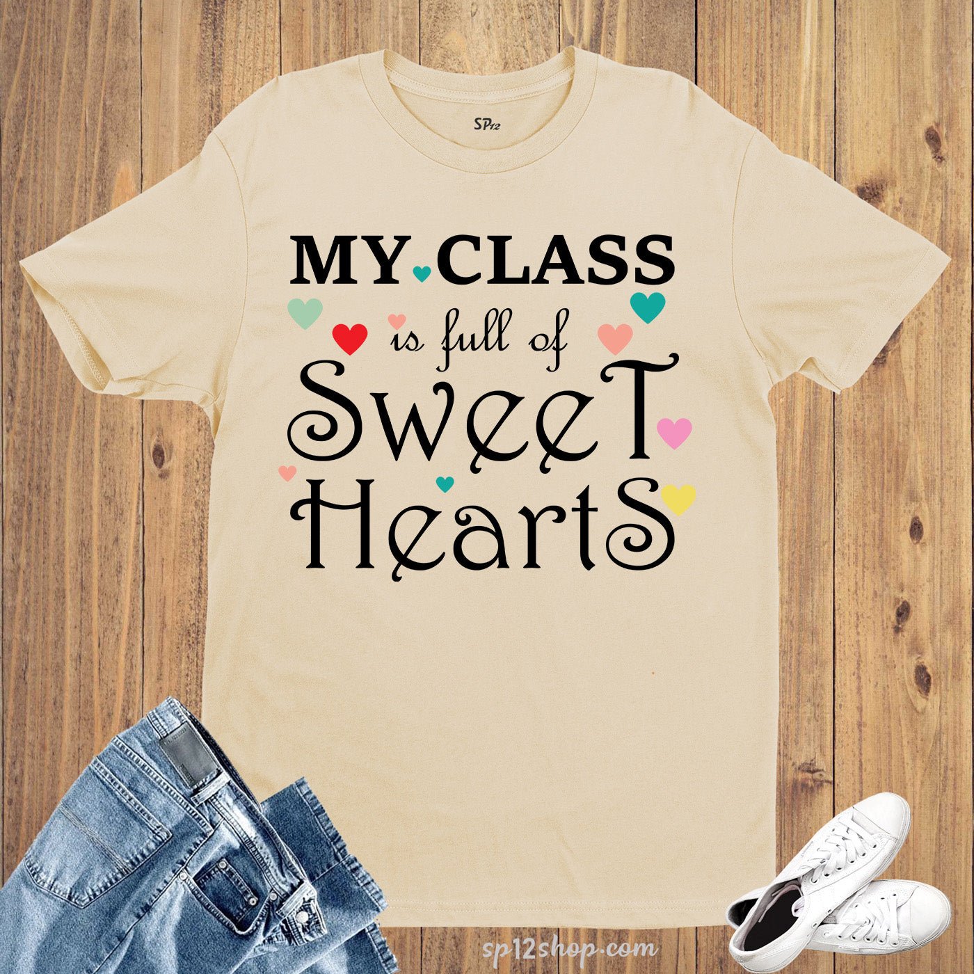 My Class is Full of Sweet Heart Teachers Valentine Day T Shirt - Image 7