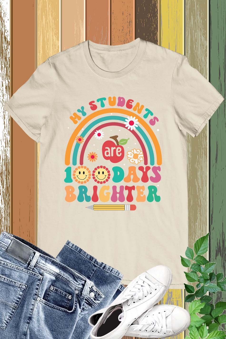 My Students are 100 Days Brighter Shirt - Image 14