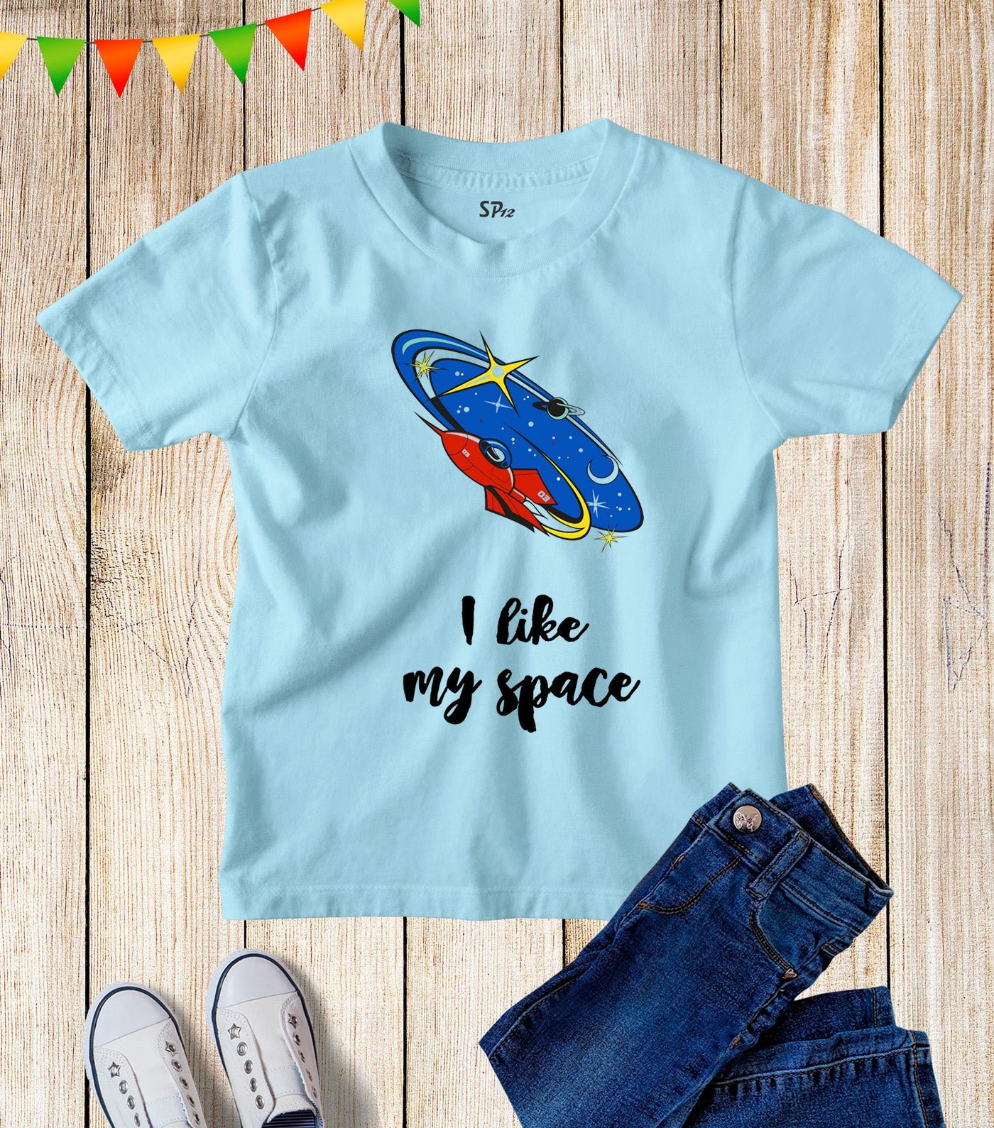 Kids I Like My Space Rocket NASA Science T Shirt