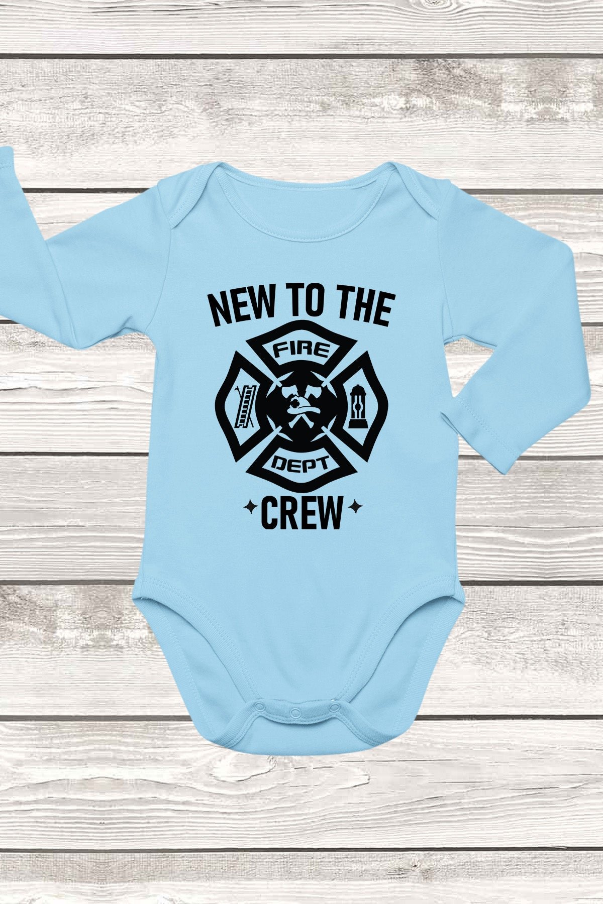 New to The Crew Fire Fighter Baby Bodysuit - Image 3