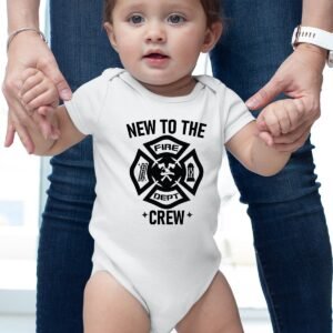 New to The Crew Fire Fighter Baby Bodysuit