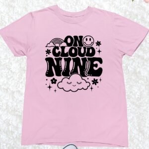 9th Birthday Girl On Cloud Nine Shirt