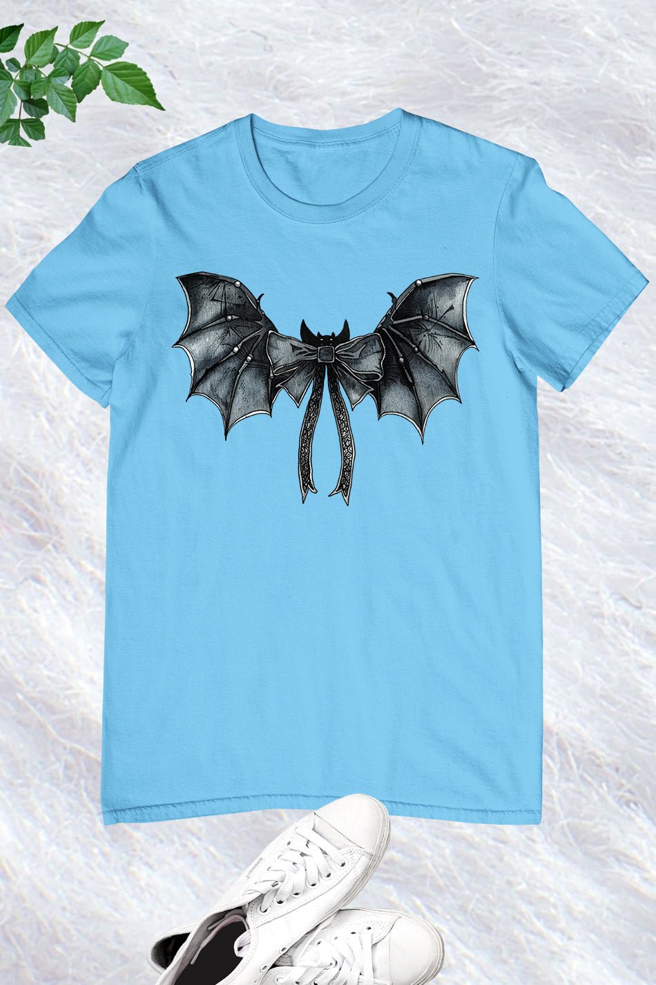 Black Coquette Bat Bow Halloween Shirt