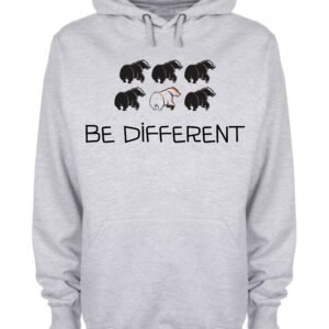 Be Different Bear Funny Slogan Hoodie