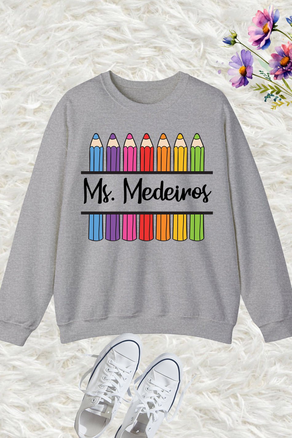 Custom Teacher Sweatshirt For Teacher Appreciation - Image 3