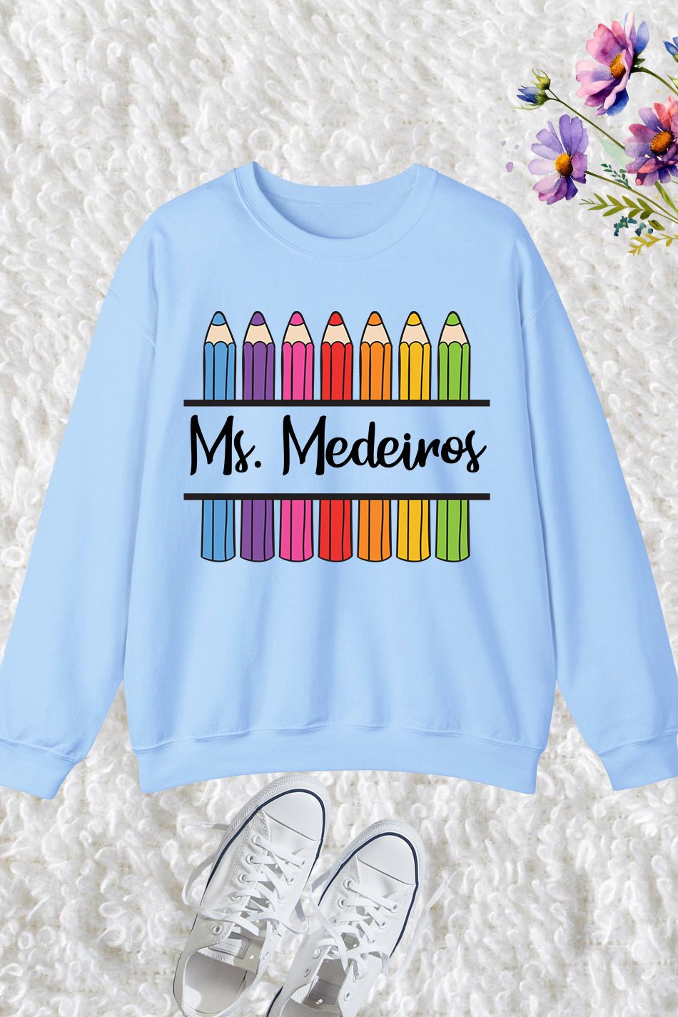 Custom Teacher Sweatshirt For Teacher Appreciation - Image 4