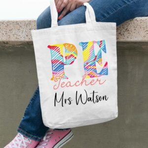 Custom PE Teacher Tote Bag