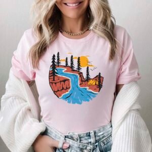 Sunset Pine Tree T shirt