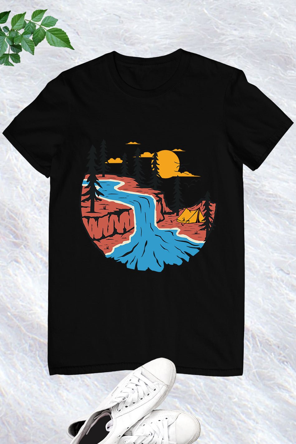 Sunset Pine Tree T shirt