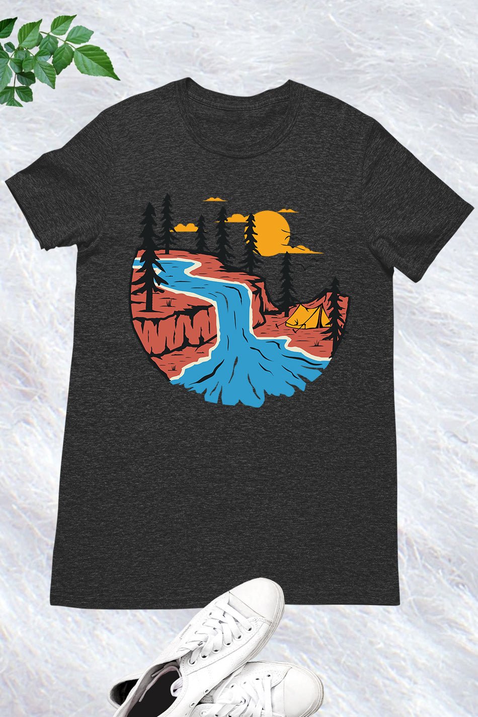 Sunset Pine Tree T shirt