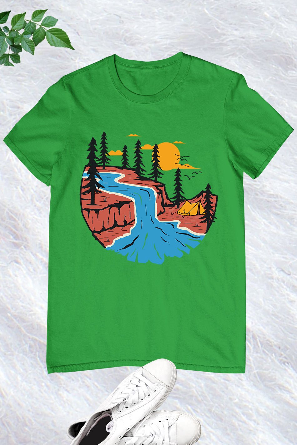 Sunset Pine Tree T shirt