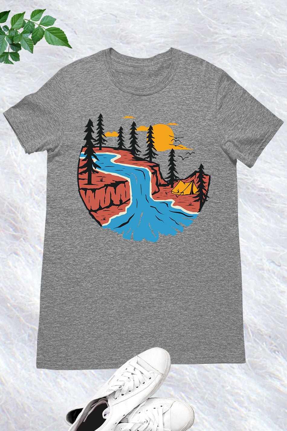 Sunset Pine Tree T shirt