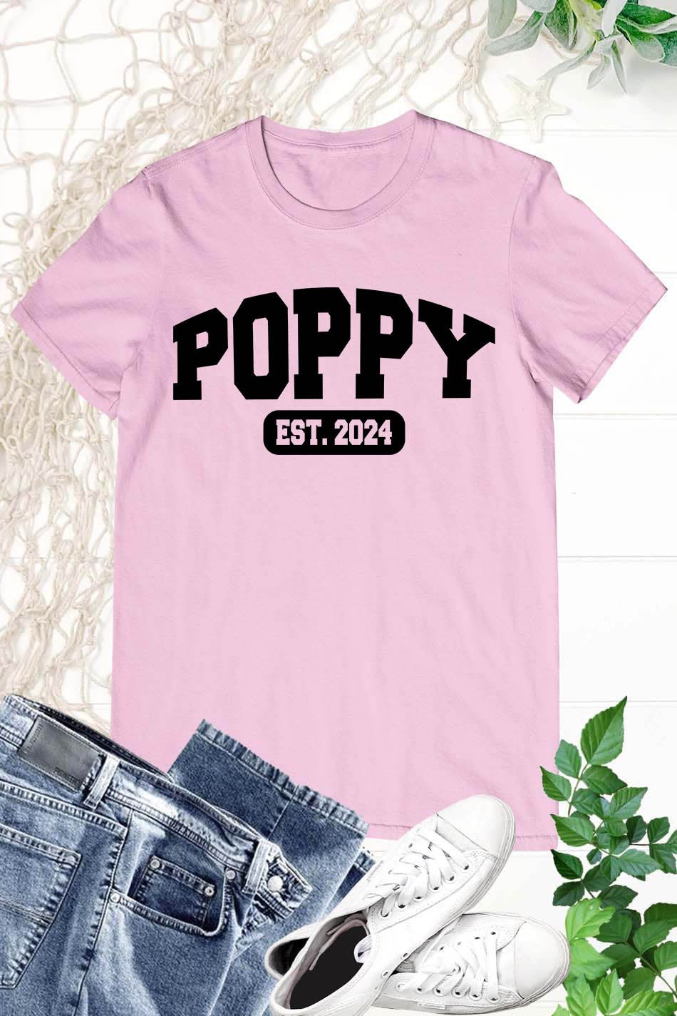 Grandpa Est. 2024 Custom Grandad Shirt