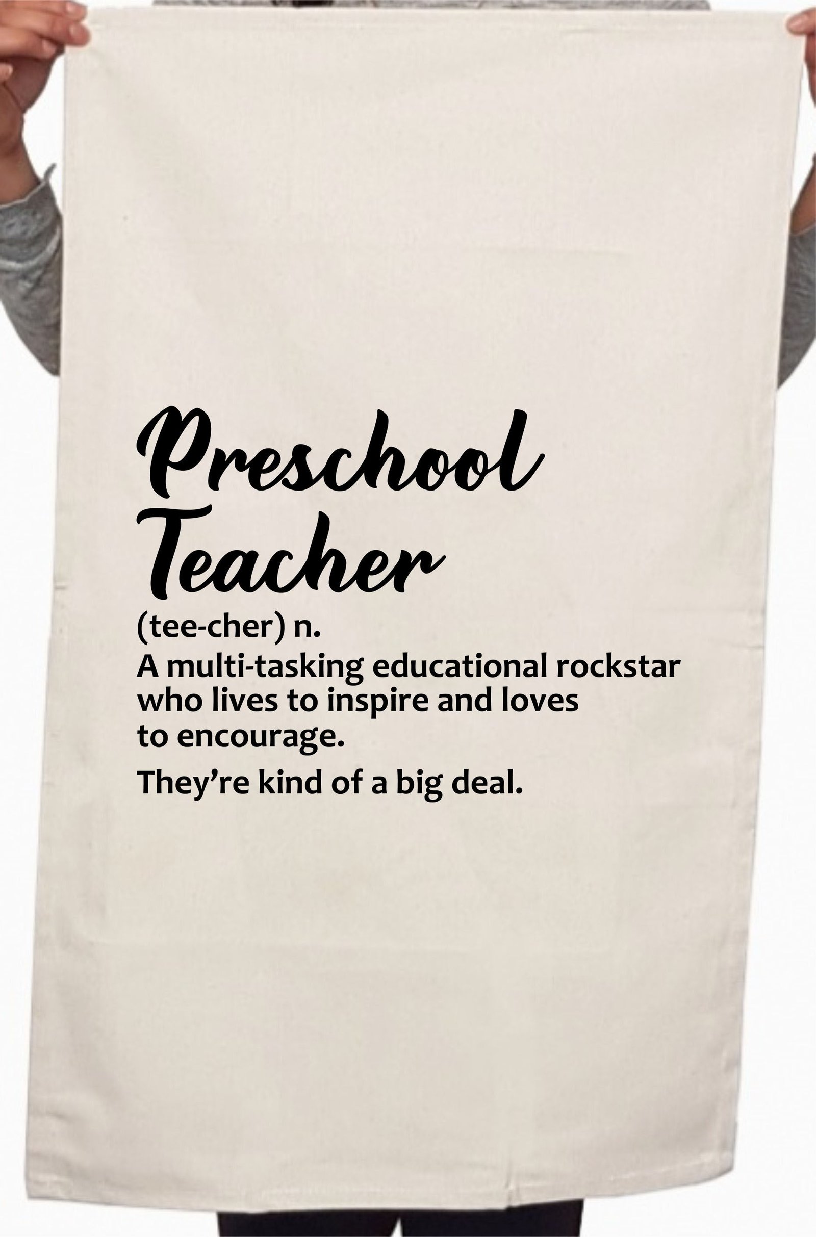 Teacher Staff Appreciation Custom Thank You Gift Kitchen Table Tea Towel