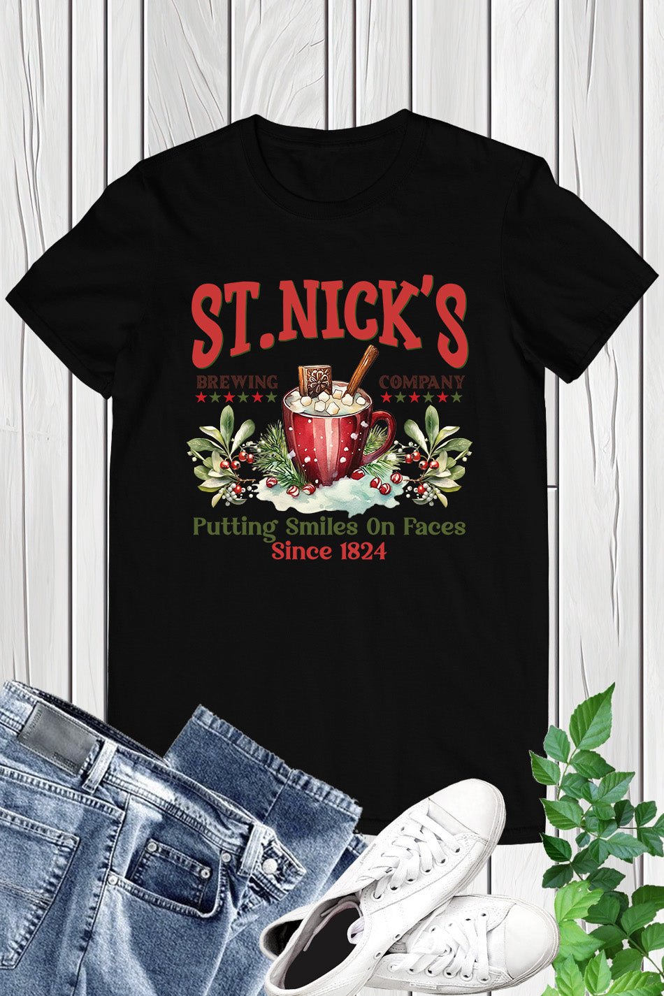 Hot Cocoa Vintage Christmas Shirt - Image 6