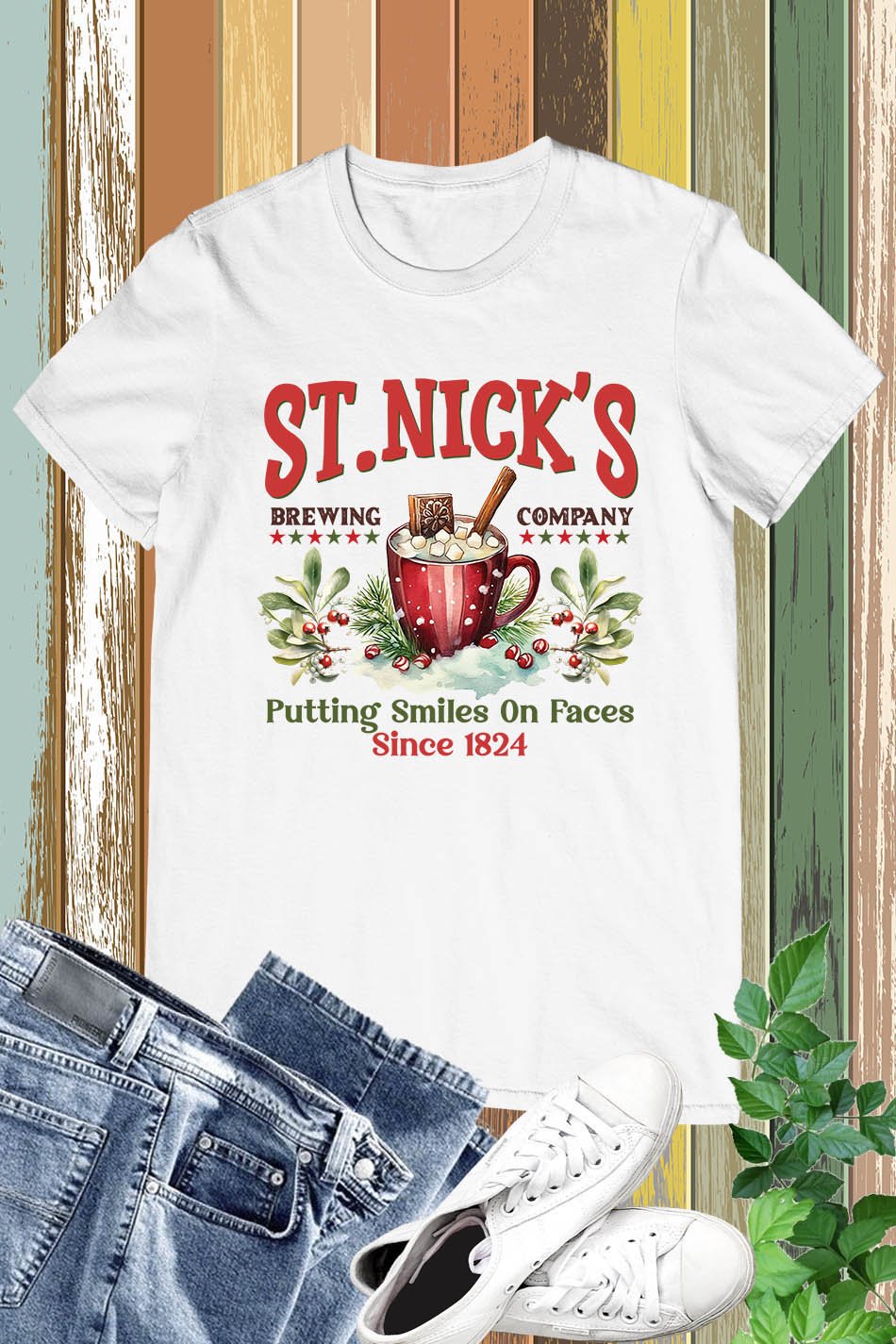 Hot Cocoa Vintage Christmas Shirt - Image 7