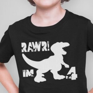 Dinosaur 4th Birthday Shirts