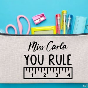 Teacher Staff Rule Custom Cute Thank You Gifts Pouch Bag Pencil Case