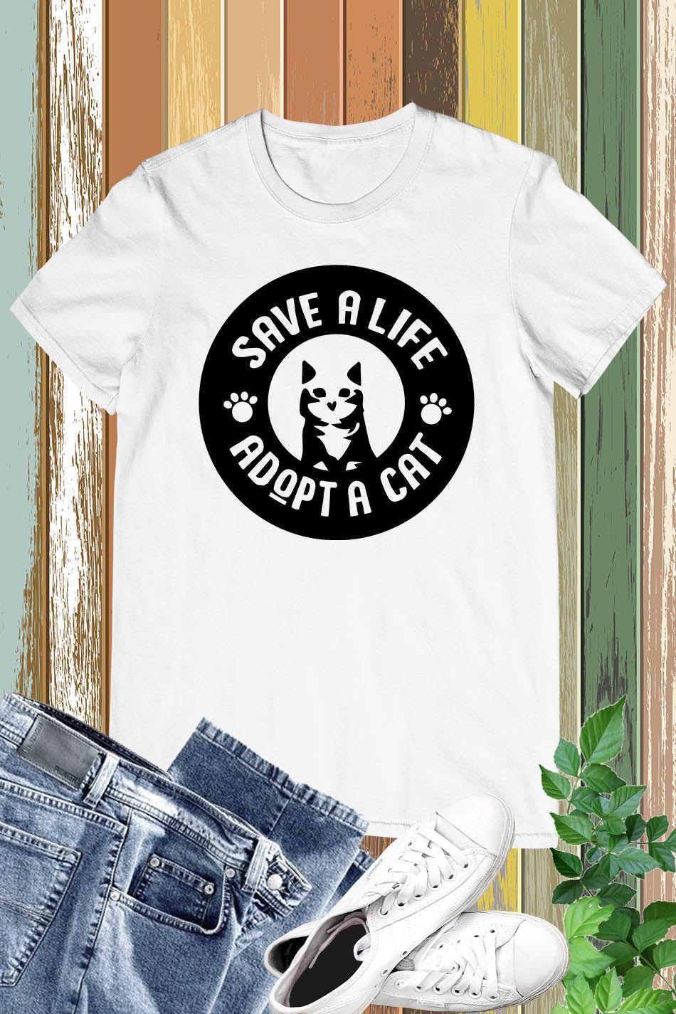 Adopt a Cat Save a Life Shirt