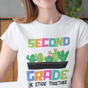 2nd Grade We Stick Together Teacher Shirt