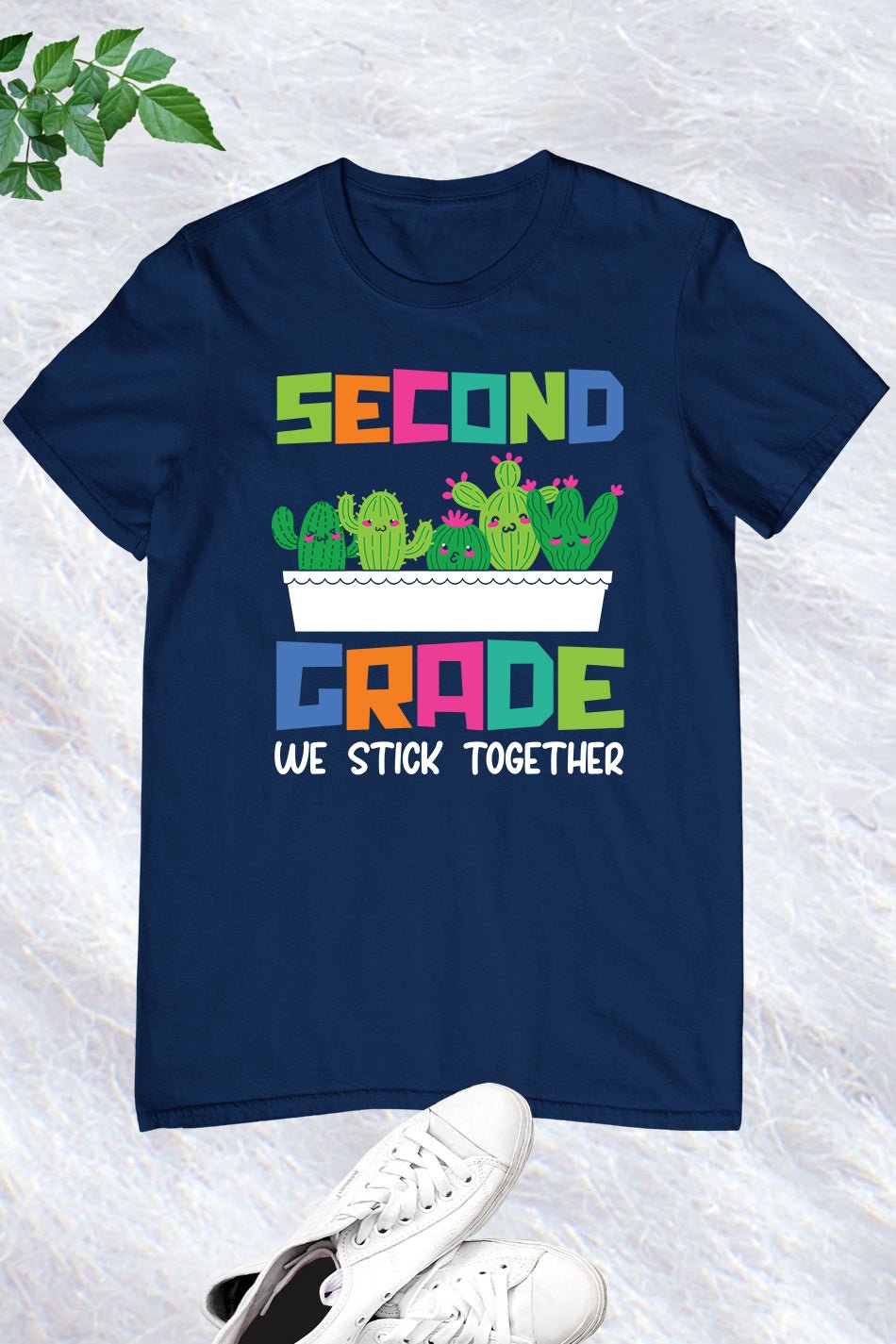 2nd Grade We Stick Together Teacher Shirt - Image 4