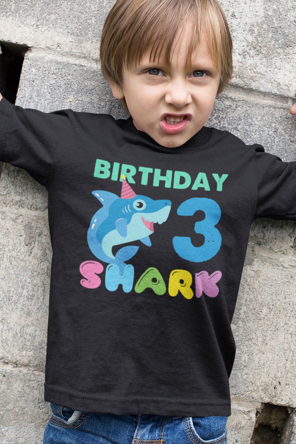 3rd Birthday Shark T Shirt