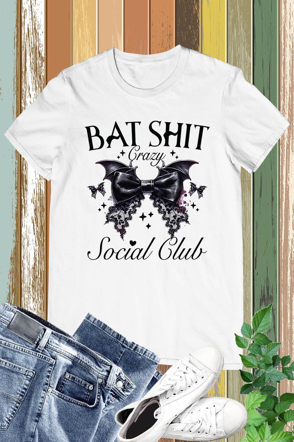 Bat Shit Crazy Social Club Halloween Shirt - Image 10