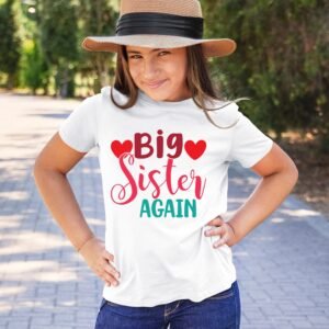 Big sister again Baby Announcement Toddler Shirt