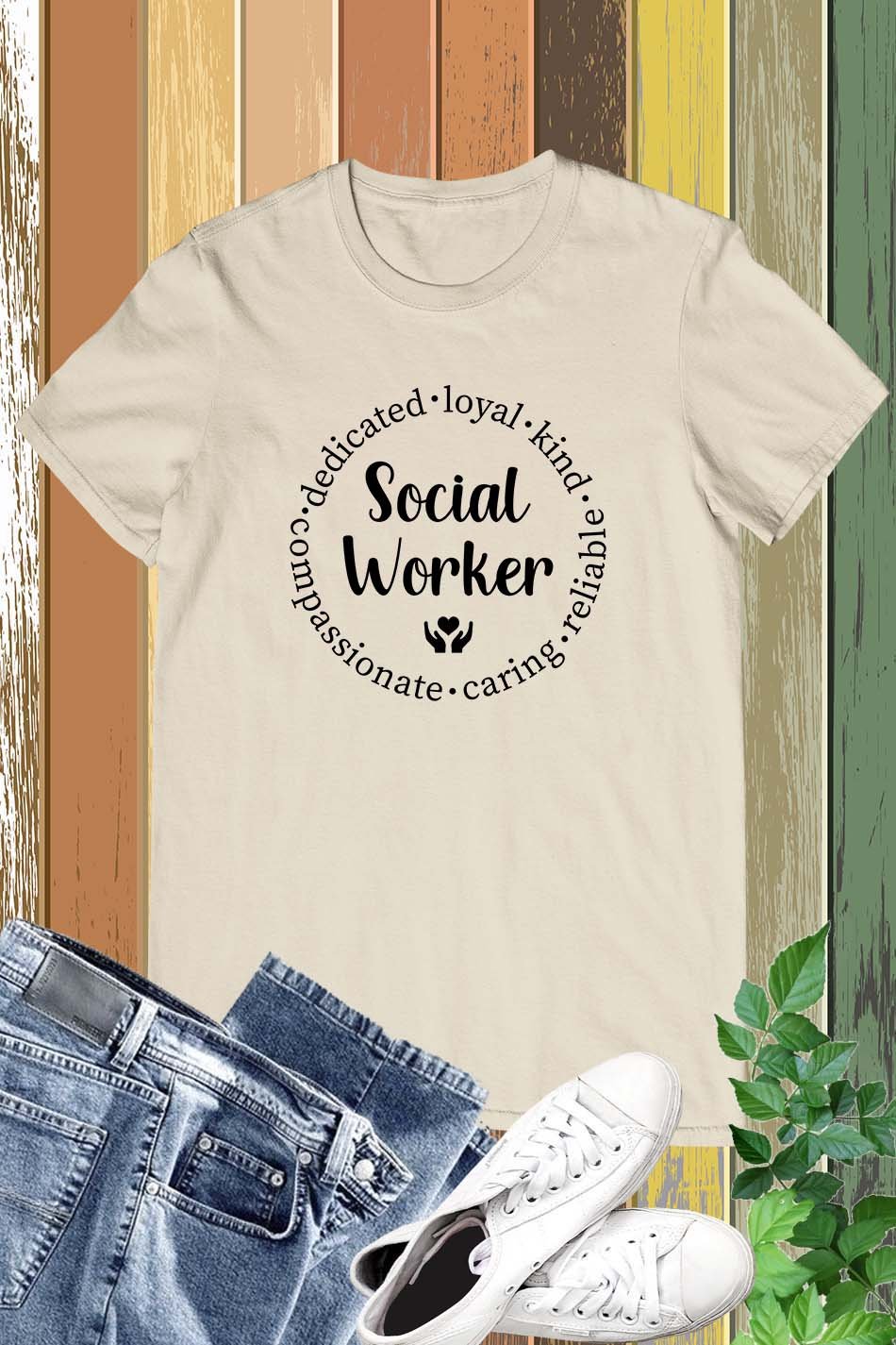 Dedicated Loyal kind Caring Social Worker T Shirt - Image 7