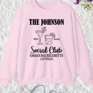Bachelorette party Social Club Personalized Bridal party Sweatshirt