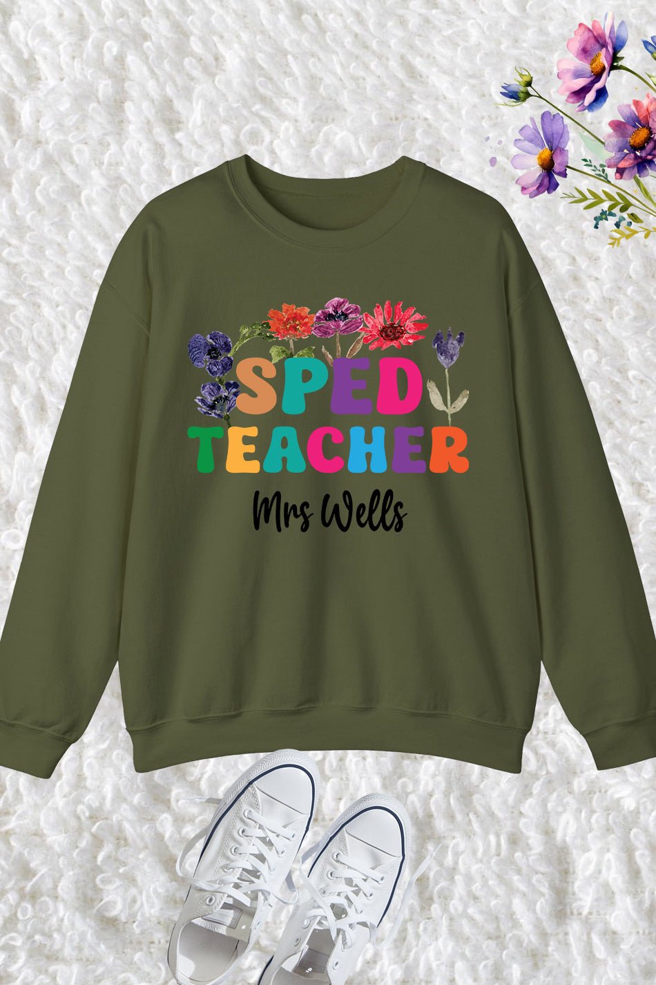 Custom Sped teacher Sweatshirt - Image 4