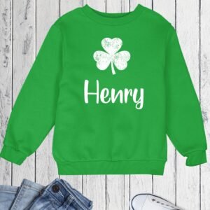 Kids Personalized St Patricks Day Sweatshirt