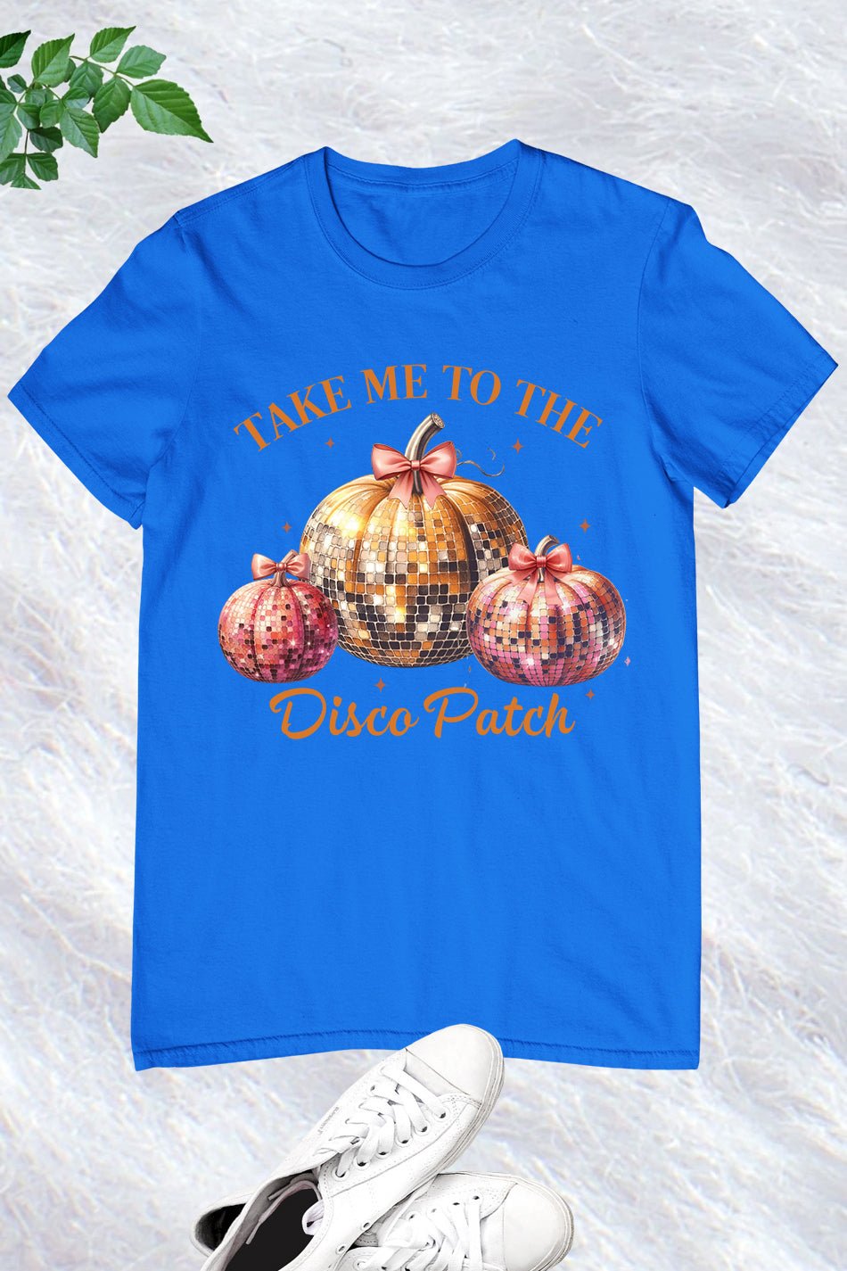 Disco Ball Pumpkin Retro T Shirt - Image 12