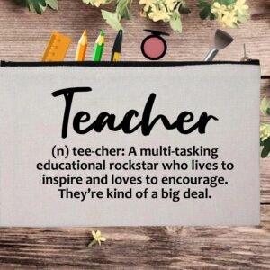 Awesome Teacher Appreciation Custom Thank You Pouch Bag Pencil Case