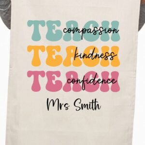 Custom Teaching Thank You Teacher Kitchen Table Tea Towel